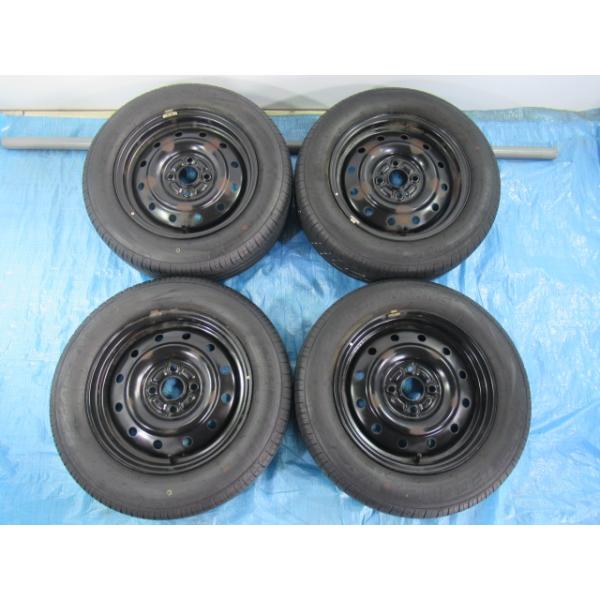 175/65R14 夏タイヤ トヨタ純正鉄 14インチ 5J 4H/100 ET40 2023年製 中古4本セット ｂB ヴィッツ パッソ等 T009319