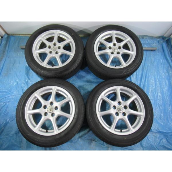 215/55R17 夏タイヤ トヨタ純正 17インチ 7J 5H/114.3 ET50 2025年製 中古4本 マークX カムリ クラウン エスティマ等 T00
