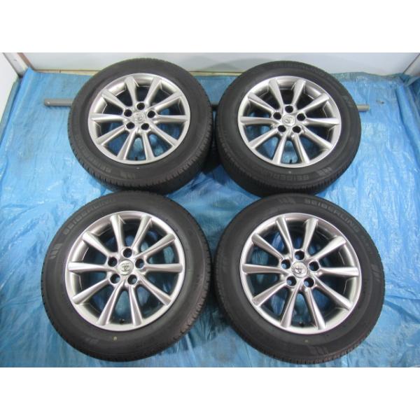 215/60R17 夏タイヤ トヨタ純正 17インチ 7J 5H/114.3 ET51 2023年製 中古4本 エスティマハイブリッド エスティマ C-HR等 