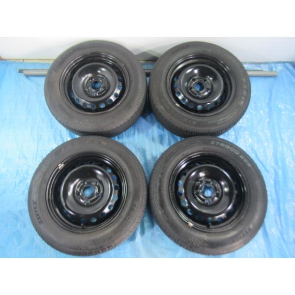 195/65R15 夏タイヤ ZEETEX ルノー純正 鉄 15インチ 6J 5H/108 ET44 2024年製 中古4本 カングー 等 T009448