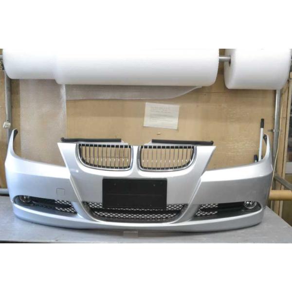BMW 323i 3 E90 右ハンドル(VB23) 純正 破損無 取付OK フロントバンパー グリル フォグランプセット シルバー 773828-10 k09