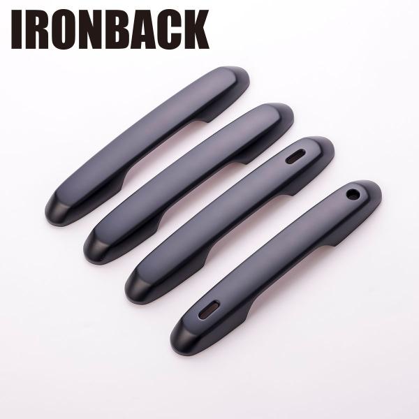IRONBACK ランドクルーザー 250系 ランクル250 ドアハンドル プロテクター ドアノブ カバー マットブラック 黒  傷 キズ カスタム パーツ
