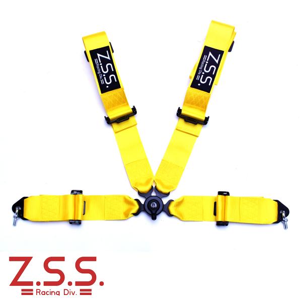 z.s.s. 4点式 レーシングハーネス シートベルト 3インチ ネオン