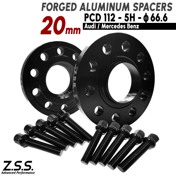 Z.S.S. AP メルセデスベンツ Eクラス Sクラス W213 W223 S63 AMG スペーサー 20mm 5x112 PCD112 ハブ径66.6φ M14xP1.50 R14ボルト付き