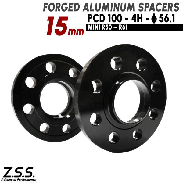 値下げ！MINI/対応　スペーサ−15mm、17mm、 ボルト付き Z.S.S. AP ミニ クーパー MINI COOPER クロスオーバー R50 R56 R57 R58