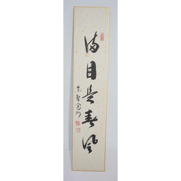 短冊 大徳寺 三玄院  長谷川 寛州 「満目是春風」 茶道 03-9804