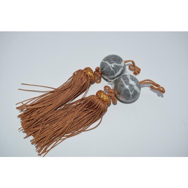 掛け軸 風鎮 オニキス製  04-8602b 約27×3.7cm 汚れ、擦れはありますが、本体はしっかりしています、お稽古にお使いになるには差し支えありません。