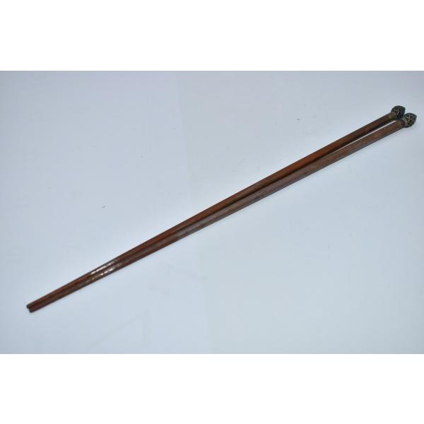 茶道具 火箸 飾 松の実頭 茶道 05-9825 05-003-10