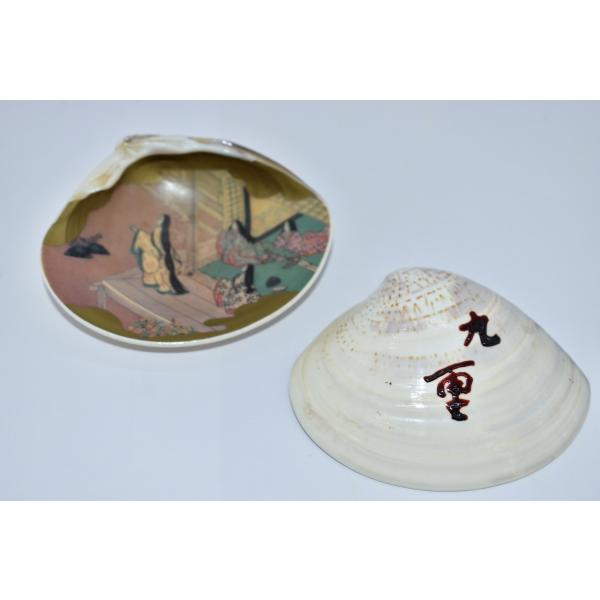 茶道具 貝合 源氏絵 香合 「九重」 茶道06-004-01