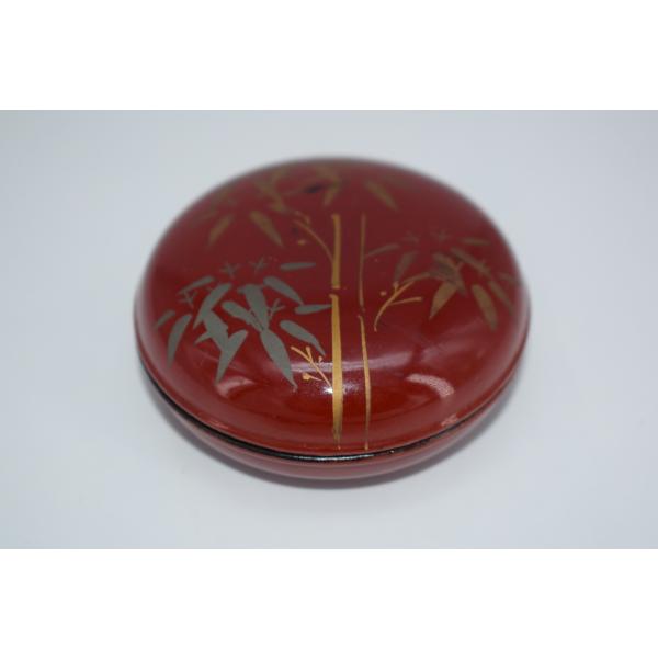 茶道具 朱塗 竹蒔絵 香合 茶道 06-8401 : 月香園アウトレット店 - 通販
