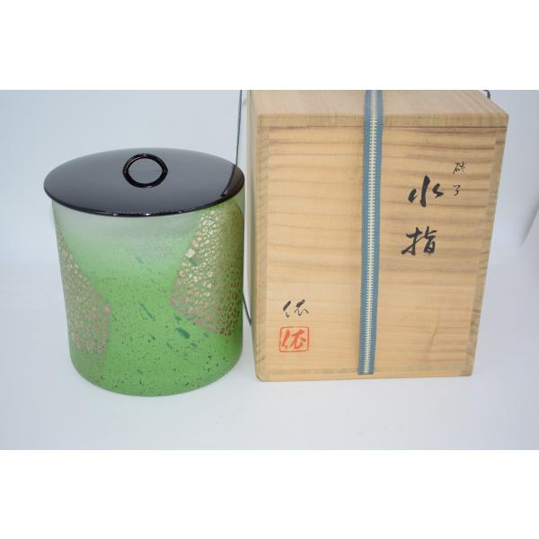 茶道具 吹きガラス 水指 平井 依 作 茶道 14-8814 : 月香園