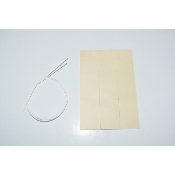 茶道具 名乗り紙 10枚入り 紙縒り紐付き 茶歌舞伎 茶道 9.3×6.1cm 紙縒り紐：11.5cm