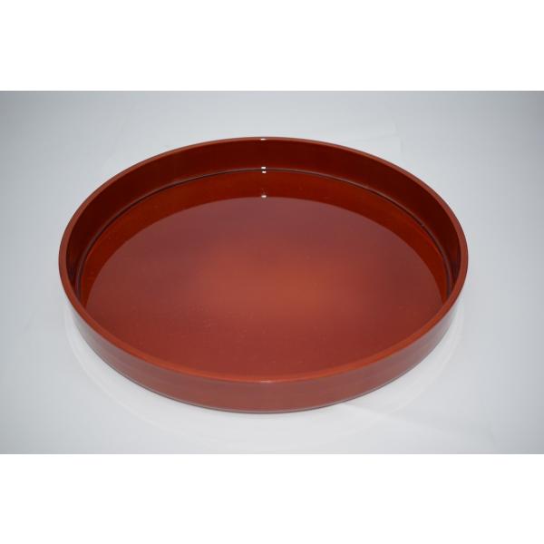 茶道具 春慶塗 丸盆 樹脂製 径29.5cm 高さ3.4cm キズ、擦れはありますが、本体はしっかりしています、お稽古にお使いになるには差し支えありません。