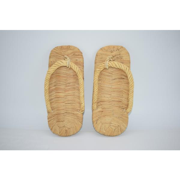 茶道具 露地草履 (1) 草鞋 わらじ わら草履 ぞうり 草履 約24cm×9.5cm かなり使用感はありますが、本体はしっかりしています、お稽古にお使いになるには差し支えありません。