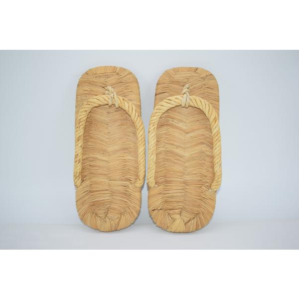 茶道具 露地草履 (2) 草鞋 わらじ わら草履 ぞうり 草履 約24cm×9.5cm かなり使用感はありますが、本体はしっかりしています、お稽古にお使いになるには差し支えありません。