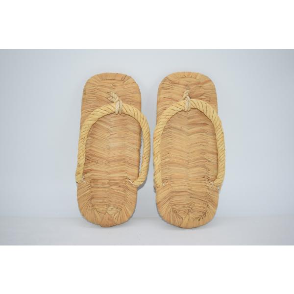 茶道具 露地草履 (5) 草鞋 わらじ わら草履 ぞうり 草履 約24cm×9.5cm かなり使用感はありますが、本体はしっかりしています、お稽古にお使いになるには差し支えありません。