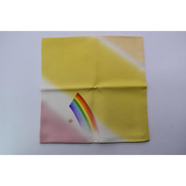 茶道帛紗 茶道具 友禅 帛紗 袱紗 服紗 虹 徳斎 製 正絹 茶道 33-9908 : 月香園