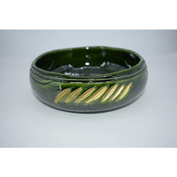 茶道具 青楽 灰器 風炉用 桂窯 作t 茶道 ms2305-001 : 月香園