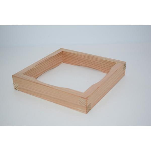 茶道具 釜据 杉 茶道 約(角16cm 厚み3cm) ms30-003 注）画像は見本です。
