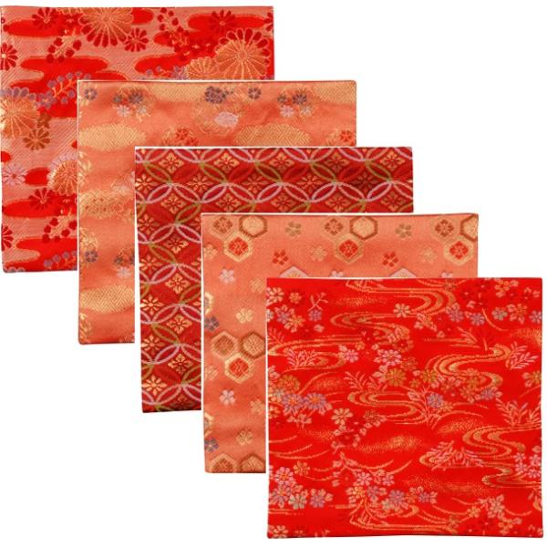茶道具 古帛紗 古服紗 交織 赤色系 1点 t 茶道 袱紗 注）画像は色見本