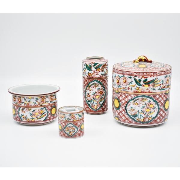 平水指　呉須赤絵　高野昭阿弥作 平水指 呉須赤絵 高野昭阿弥作