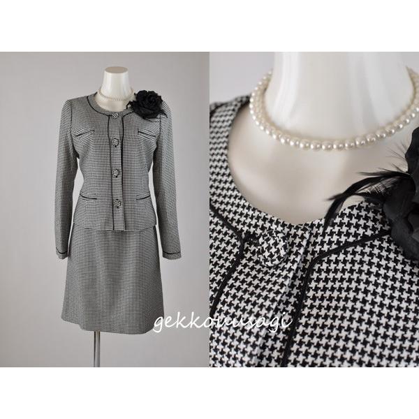 入学式 卒業式 母親 おしゃれ 30代 40代 50代 60代 スーツ 千鳥格子