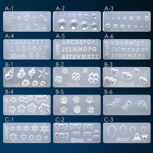 3dネイルシリコンモールド A1 C6 簡単ネイル ジェルネイル ジェルネイルアート ネイルパーツ 手作り 全55種類 Dm便可 Gln03 Buyee Buyee Japanese Proxy Service Buy From Japan Bot Online