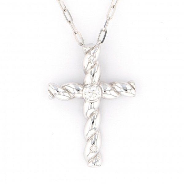 K18ホワイトゴールド ダイヤモンド ネックレス : ジェムキャッスル