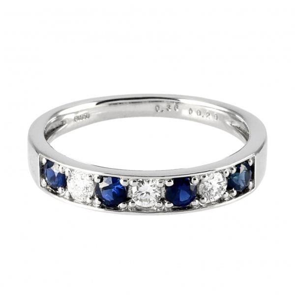 プラチナ950 サファイア ダイヤモンド リング : ジェムキャッスル ゆき