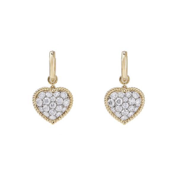 AHKAH メルティーダイヤ ピアス ハートK18 ※片耳 ※本体のみ 美品 AHKAH メルティーダイヤ ピアス ハートK18 ※片耳 ※本体のみ 美品