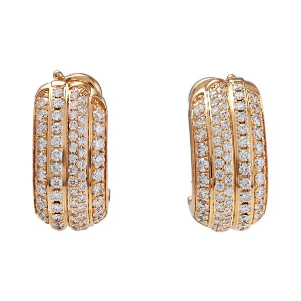 ローズゴールドピアス 18k 14金 ローズクォーツ ルビー ピアス (両耳用1ペア) キュービック