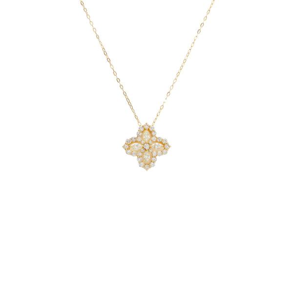 ゆきざき　k18 フラワーネックレス　ダイヤモンド 新品] ユキザキセレクトジュエリー OTHER 花 Y999142747