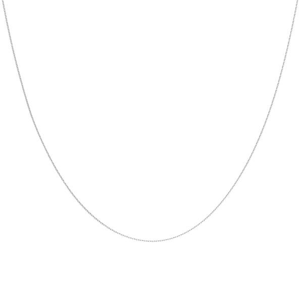 ゆきざきK18ホワイトゴールド ネックレス チェーン 50cm K18ホワイトゴールド チェーン ネックレス : ジェムキャッスル ゆき