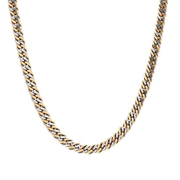 PT850 (W6面) 50cm 15.5g 早い者勝ち！ 早い者勝ち‼️ K18イエローゴールド PT850 喜平 ネックレス ダブル6面 約50cm 約