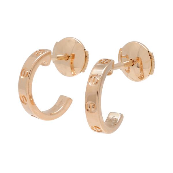 Cartier（カルティエ） ラブ フープ SM K18ピンクゴールド ピアス 中古