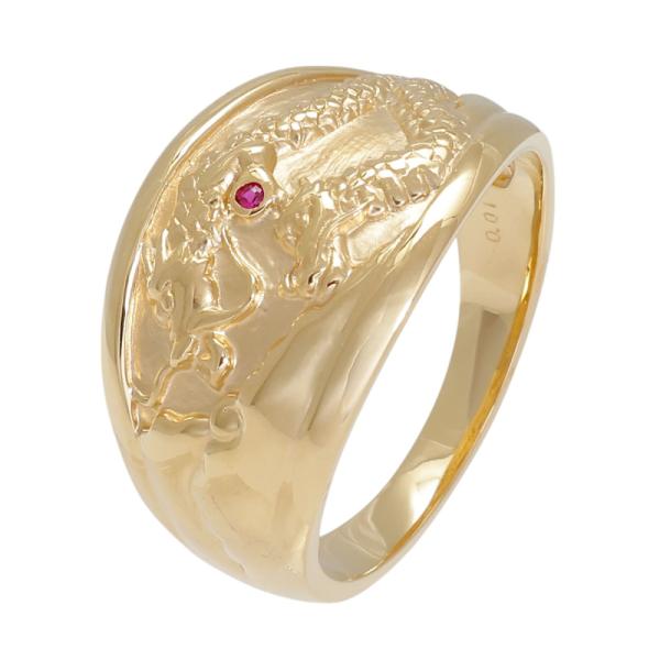 K18イエローゴールド ルビー リング : ジェムキャッスル ゆきざき
