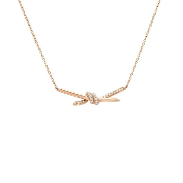 TIFFANY&Co.（ティファニー） ノット K18ローズゴールド ネックレス