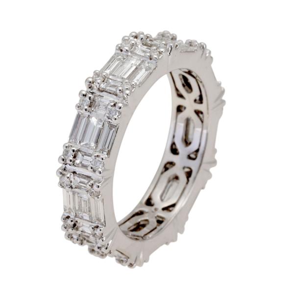 K18ホワイトゴールド ダイヤモンド リング : ジェムキャッスル ゆき