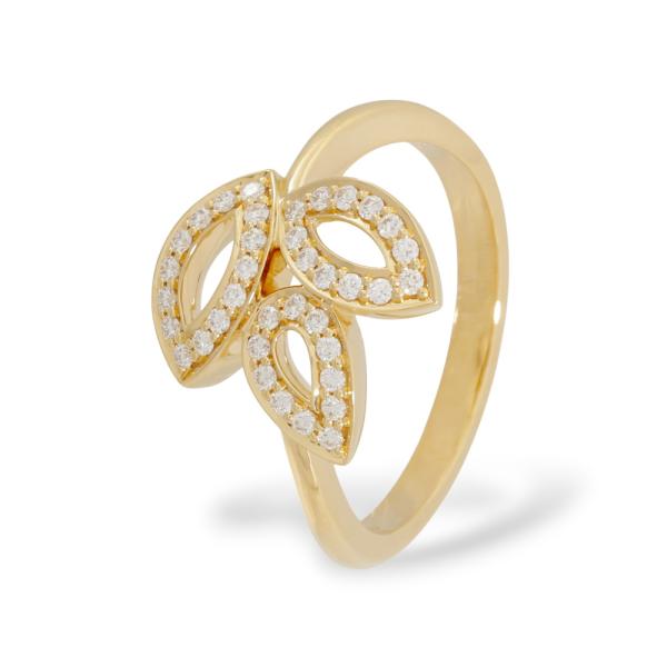 ハリー・ウィンストン（HARRY WINSTON） リリークラスター ミニ K18