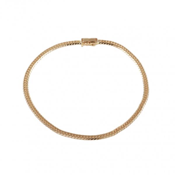 K18 6面ダブル　喜平　アンクレット　24cm 約5.2g K18イエローゴールド 喜平 アンクレット ダブル6面 約24cm 約