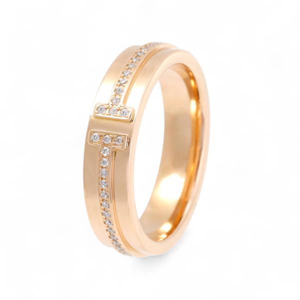 TIFFANY&Co.（ティファニー） T ナロー ダイヤモンド K18ピンク