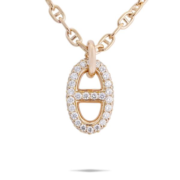 HERMES（エルメス） ファランドール SH K18ピンクゴールド ネックレス