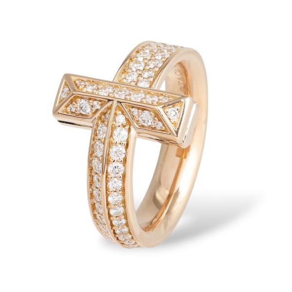 TIFFANY&Co.（ティファニー） T ワン K18ローズゴールド リング 中古