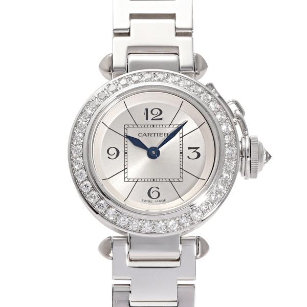 中古 カルティエ CARTIER WJ124012 シルバー レディース 腕時計 Cartier（カルティエ） ミスパシャ WJ124012 シルバー文字盤 中古