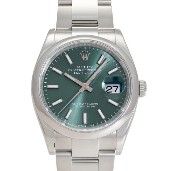 デイトジャスト ロレックス ROLEX 36 126200 ミントグリーン/バー文字