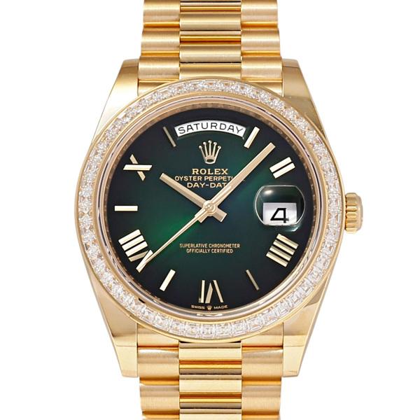 デイデイト ロレックス ROLEX 40 228398TBR グリーンオンブレ/ローマ