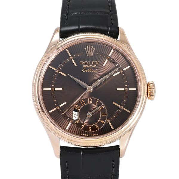 ロレックス ROLEX チェリーニ デュアルタイム 腕時計 メンズ【中古】 ROLEX（ロレックス） チェリーニ デュアルタイム 50525 チョコレート