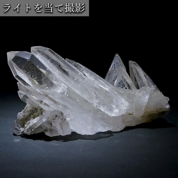 一点物】 ゼッカデソーザ水晶 原石 クラスター 393g ブラジル