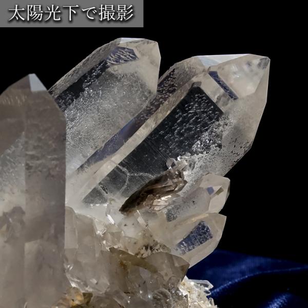 一点物】 ゼッカデソーザ水晶 原石 クラスター 393g ブラジル