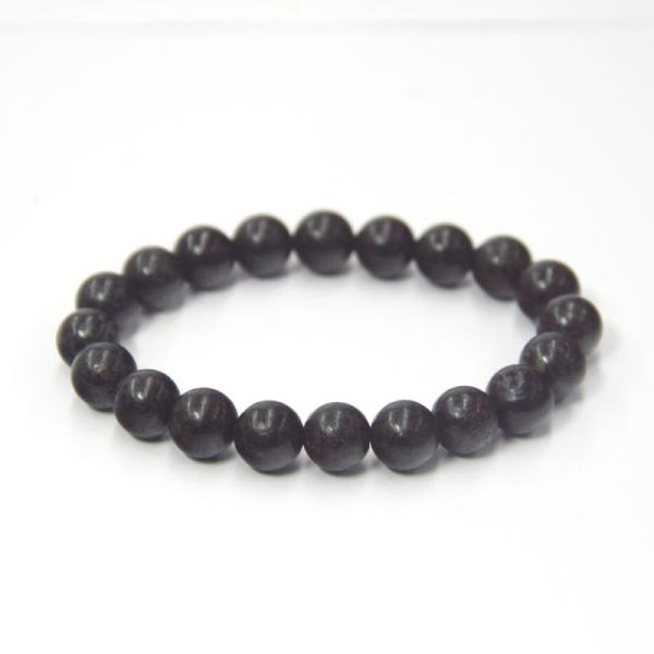 日本の石 ブラックハイドガーネット Black Hide Garnet 8mm 
